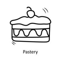 Pastery vector outline Icon Design illustration. Party and Celebrate Symbol on White background EPS 10 File