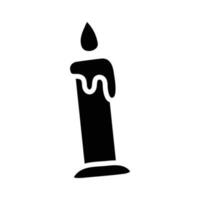 Candle vector Solid Icon Design illustration. Party and Celebrate Symbol on White background EPS 10 File