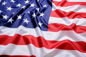 Background, star spangled flag United States America. photo