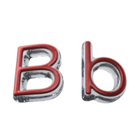 carta b 3d render transparente fundo png