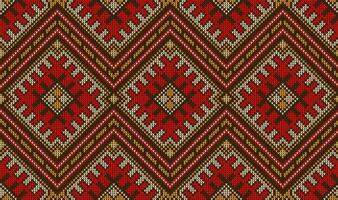 Aztec peruvian mexican knit pattern, background vector