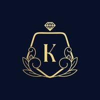 Vector Premium Luxurious Perfume Logo K