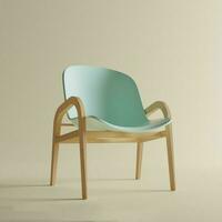 The 3D model render chair design photo