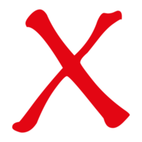 Cross Check Symbol on Transparent Background png