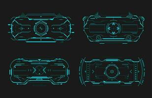 HUD aim control frame interface of target screen vector