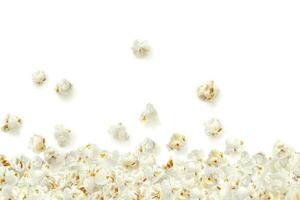 Realistic falling or scattered popcorn background vector