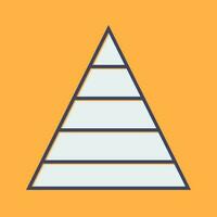 Pyramid Graph Vector Icon