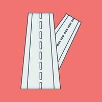 Linked Road Vector Icon