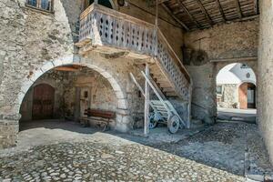 Ancient country courtyard photo