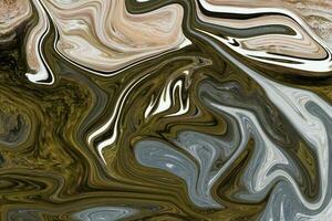 Abstract liquify, marble waves, liquid texture and seamless pattern abstraction. photo