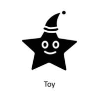 juguete vector sólido icono diseño ilustración. Navidad símbolo en blanco antecedentes eps 10 archivo