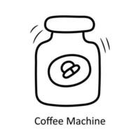 café máquina vector contorno icono diseño ilustración. olímpico símbolo en blanco antecedentes eps 10 archivo