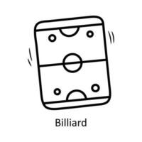 Billiard vector outline Icon Design illustration. Olympic Symbol on White background EPS 10 File