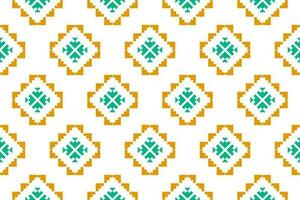 Fabric Aztec pattern background. Geometric ethnic oriental seamless pattern traditional. Mexican style. vector