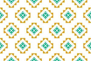 Fabric Aztec pattern background. Geometric ethnic oriental seamless pattern traditional. Mexican style. vector