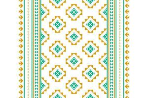 Carpet tribal pattern art. Geometric ethnic seamless pattern traditional. American, Mexican style. vector