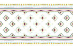 Carpet tribal pattern art. Geometric ethnic seamless pattern traditional. American, Mexican style. vector