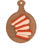 carne de porco barriga ilustração png