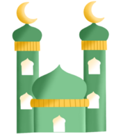 mano disegnato eid mubarak elemento png