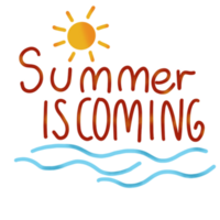 Hand gezeichnet Sommer- Element png