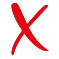 Cross Check Symbol on Transparent Background png