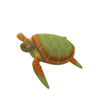 mar tartaruga isolado em uma transparente fundo png