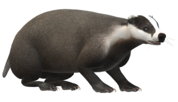 Badger isolated on a Transparent Background png