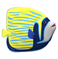 ange poisson isolé sur une transparent Contexte png