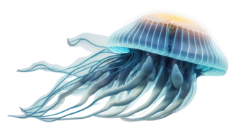 jelly fish , isolated on transparent background cutout png