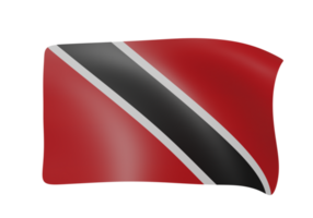 Trinidad Tobago golvend vlag png