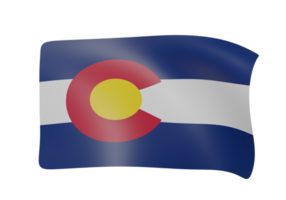 colorado vinka flagga 3d png