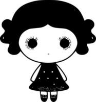 Doll - High Quality Vector Logo - Vector illustration ideal for T-shirt graphic