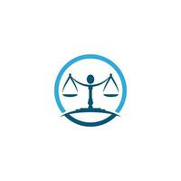 justice law Logo Template vector