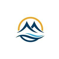 Mountain icon Logo vector