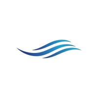 Water wave icon vector