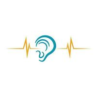 Hearing Logo Template vector