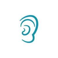 Hearing Logo Template vector