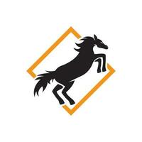 icono de vector de plantilla de logotipo de caballo