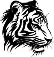 tigres, negro y blanco vector ilustración