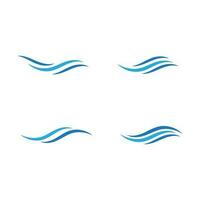 Water wave icon vector