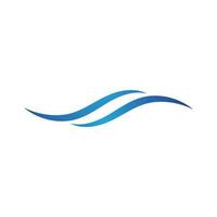 Water wave icon vector