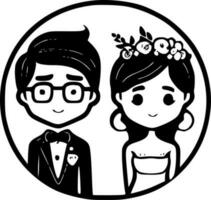 Wedding - High Quality Vector Logo - Vector illustration ideal for T-shirt graphic