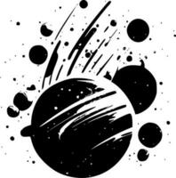 Galaxy, Black and White Vector illustration