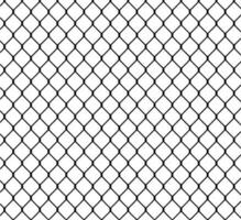 Vector silhouette of fence on white background