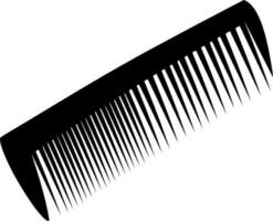 Vector silhouette of comb on white background