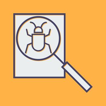 icono de vector de depuración