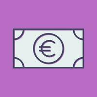 icono de vector de euro