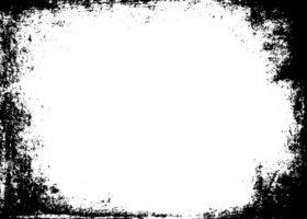 grunge gräns textur bakgrund. abstrakt ram täcka över. png grafisk illustration med transparent bakgrund.