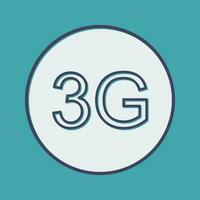 icono de vector 3g