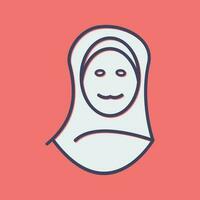 Islamic Woman Vector Icon